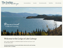 Tablet Screenshot of lakelaberge.ca